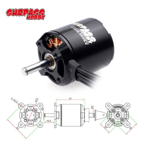 thumbnail image 2 of PROPDRIVE V2 2826 1000KV Brushless Outrunner Motor 2 of 14